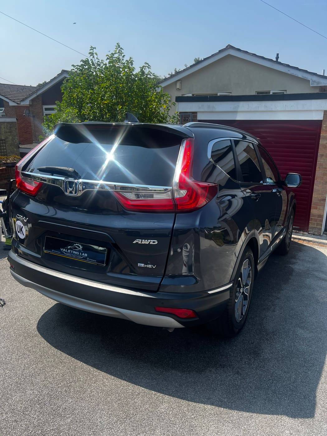 Honda CR V rear after valeting, deep gloss across the paintwork