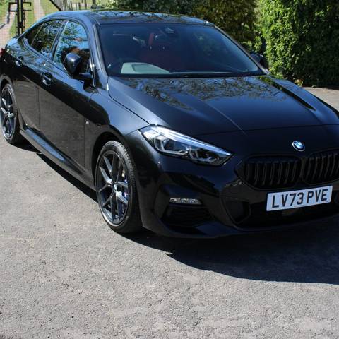 Black BMW 2 Series Gran Coupe after a valet